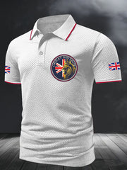 Men's UK Flag Pride Lion Printed Casual Tops vetvanguards