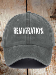 Unisex Immigration Remigration Printed Hat vetvanguards