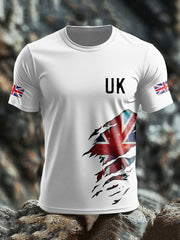 Men's UK Flag Pride Printed T-shirt vetvanguards