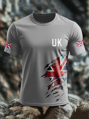 Men's UK Flag Pride Printed T-shirt vetvanguards