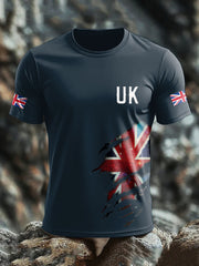 Men's UK Flag Pride Printed T-shirt vetvanguards