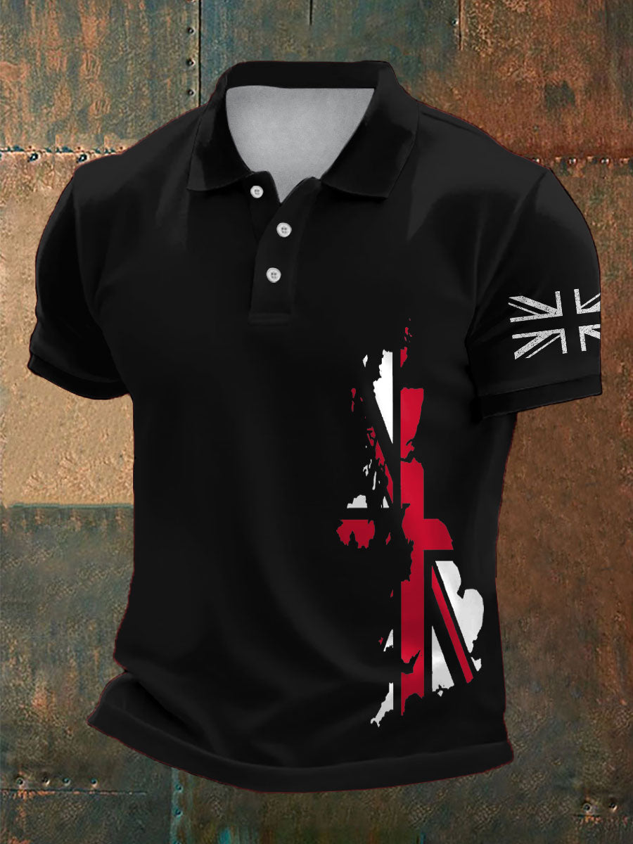 Men's UK Flag Pride Printed Casual Tops vetvanguards