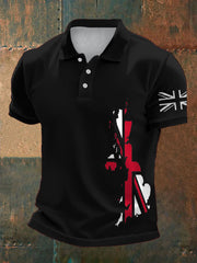 Men's UK Flag Pride Printed Casual Tops vetvanguards