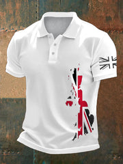 Men's UK Flag Pride Printed Casual Tops vetvanguards