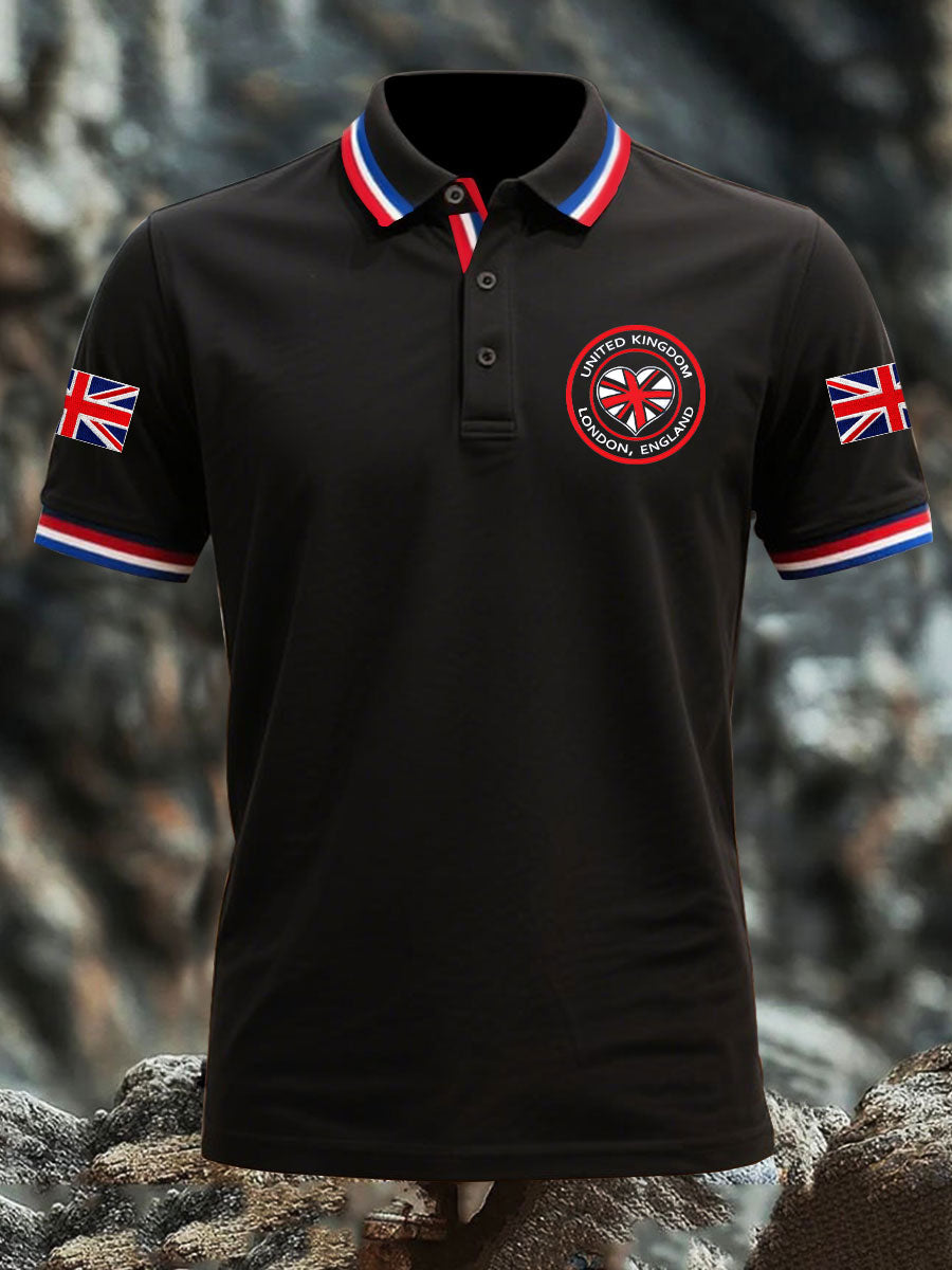 Men's Vintage England Flag Casual Shirt vetvanguards