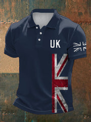 Men's UK Flag Pride Printed Casual Tops vetvanguards