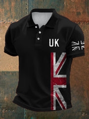Men's UK Flag Pride Printed Casual Tops vetvanguards