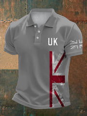 Men's UK Flag Pride Printed Casual Tops vetvanguards