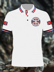Men's Vintage England Flag Casual Shirt vetvanguards
