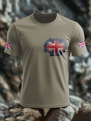 Men's UK Flag Pride Printed T-shirt vetvanguards