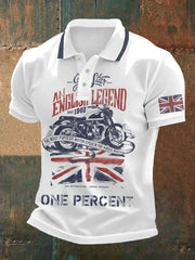 Men's Vintage British Legend Motorcycle Classic Biker Shirt vetvanguards