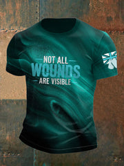 Men's PTSD Awareness Veteran Printed T-shirt vetvanguards
