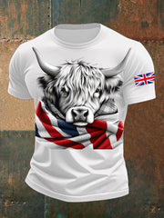 Men's UK Flag Animal Printed T-shirt vetvanguards