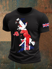 Men's UK Flag Printed T-shirt vetvanguards