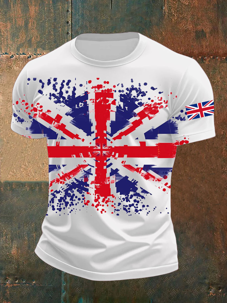 Men's UK Flag Printed T-shirt vetvanguards