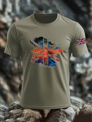 Men's British Short Sleeves Printed T-shirt vetvanguards
