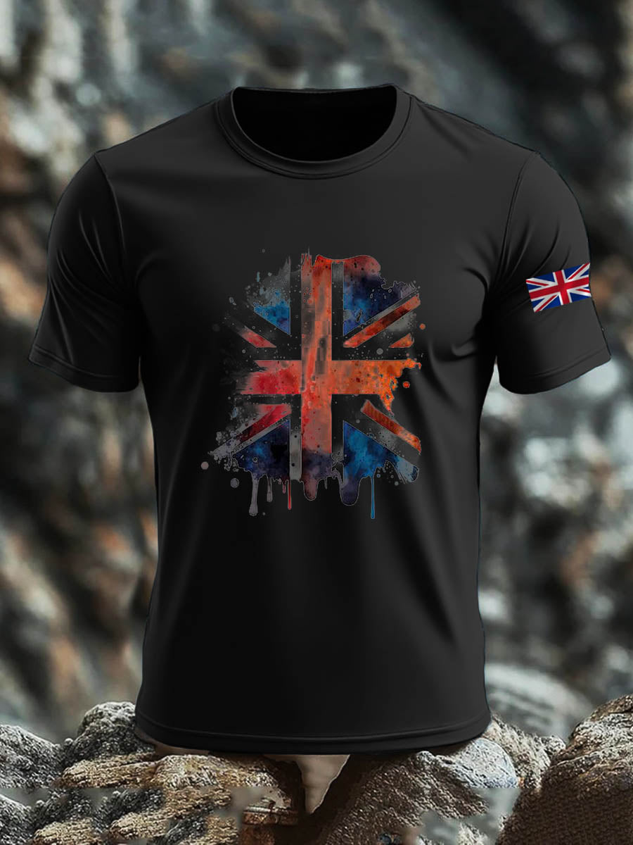 Men's British Short-Sleeved Printed T-shirt vetvanguards