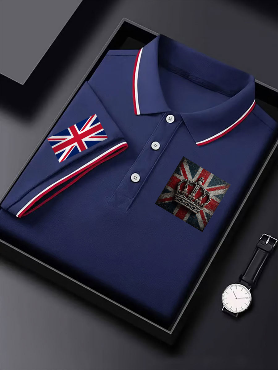 Men's Vintage England Flag Casual Shirt vetvanguards