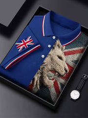 Men's Vintage England Flag Lion Casual Shirt vetvanguards