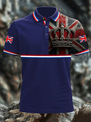 Men's Vintage England Flag Casual Shirt vetvanguards