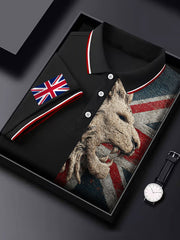 Men's Vintage England Flag Lion Casual Shirt vetvanguards