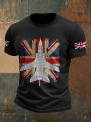 Men's UK Flag Jet Printed T-shirt vetvanguards