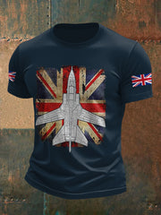 Men's UK Flag Jet Printed T-shirt vetvanguards