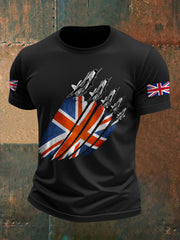 Men's UK Flag Jet Printed T-shirt vetvanguards