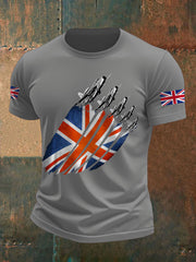 Men's UK Flag Jet Printed T-shirt vetvanguards