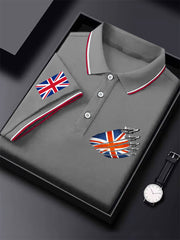 Men's UK Flag Jet Printed Casual Tops vetvanguards