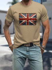 Men's UK Patriotic Flag Printed T-shirt vetvanguards