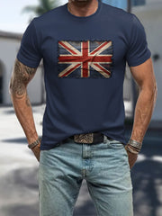 Men's UK Patriotic Flag Printed T-shirt vetvanguards