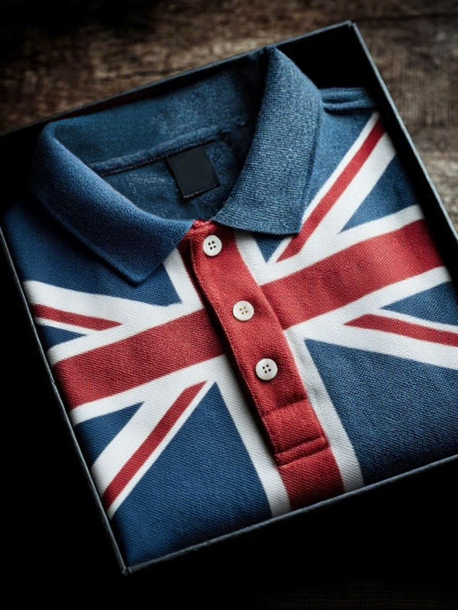 Men's UK Flag Design short sleeve shirt vetvanguards
