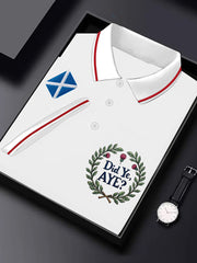 Men's Scotland Flag Printed Short Sleeve Top vetvanguards
