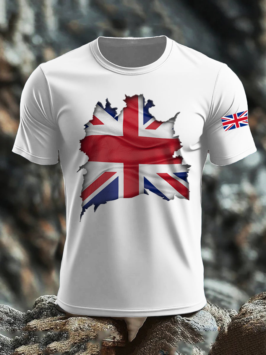 Men's UK Flag Printed T-shirt vetvanguards