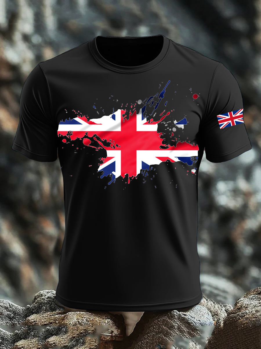 Men's UK Flag Printed T-shirt vetvanguards