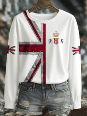 Women's UK Flag Printed Sweatshirt vetvanguards