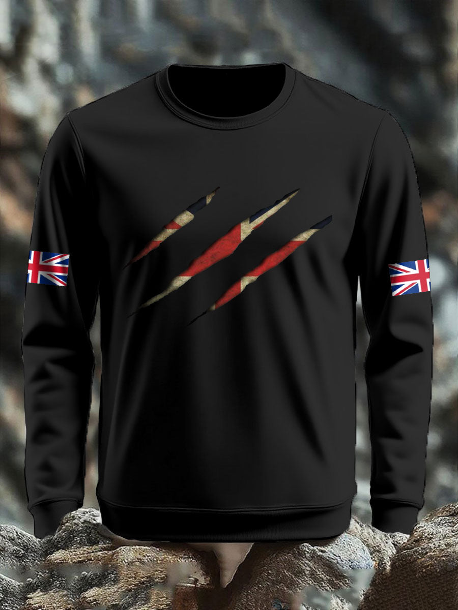 Men's UK Flag Printed Sweatshirt vetvanguards