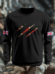 Men's UK Flag Printed Sweatshirt vetvanguards