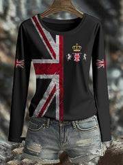 Women's UK Flag Printed T-shirt vetvanguards