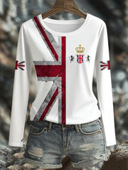 Women's UK Flag Printed T-shirt vetvanguards