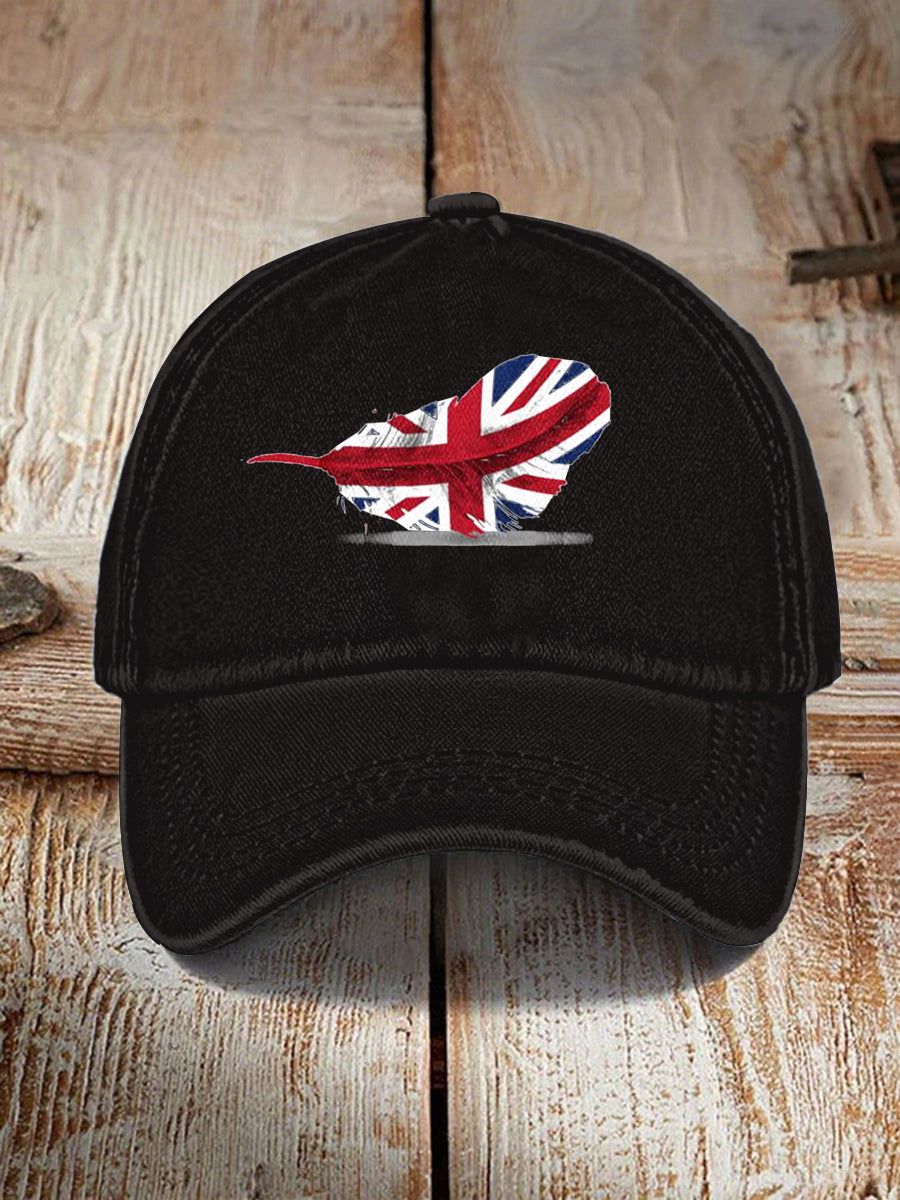 Unisex UK Flag Print Hat vetvanguards
