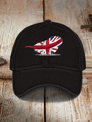 Unisex UK Flag Print Hat vetvanguards