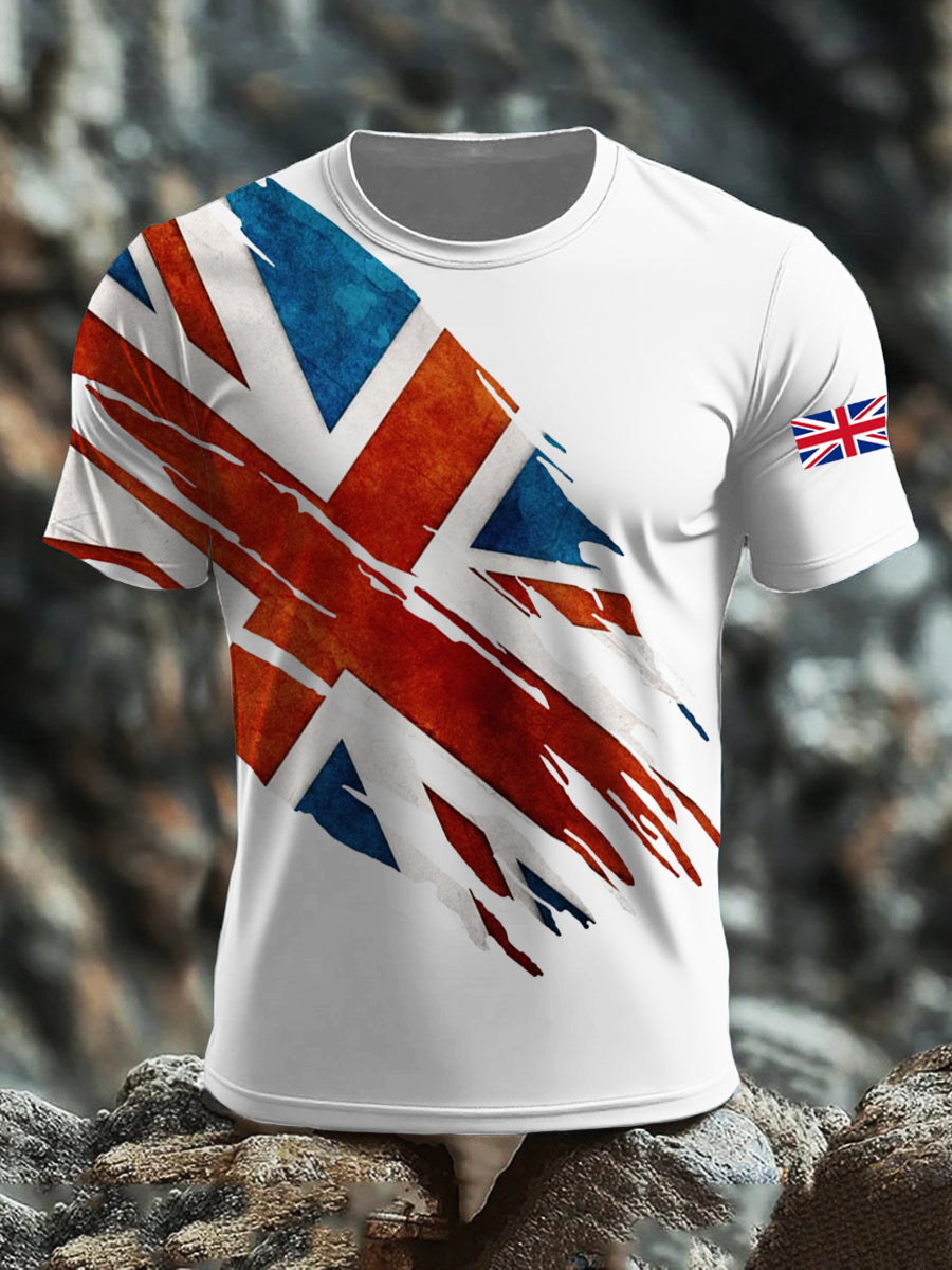 Men's UK Flag Printed T-shirt vetvanguards
