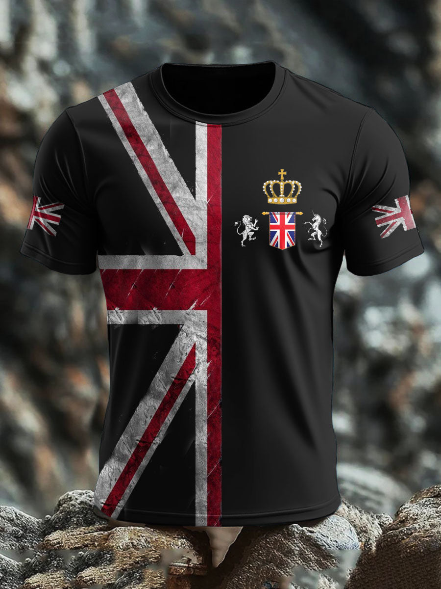 Men's UK Flag Printed T-shirt vetvanguards