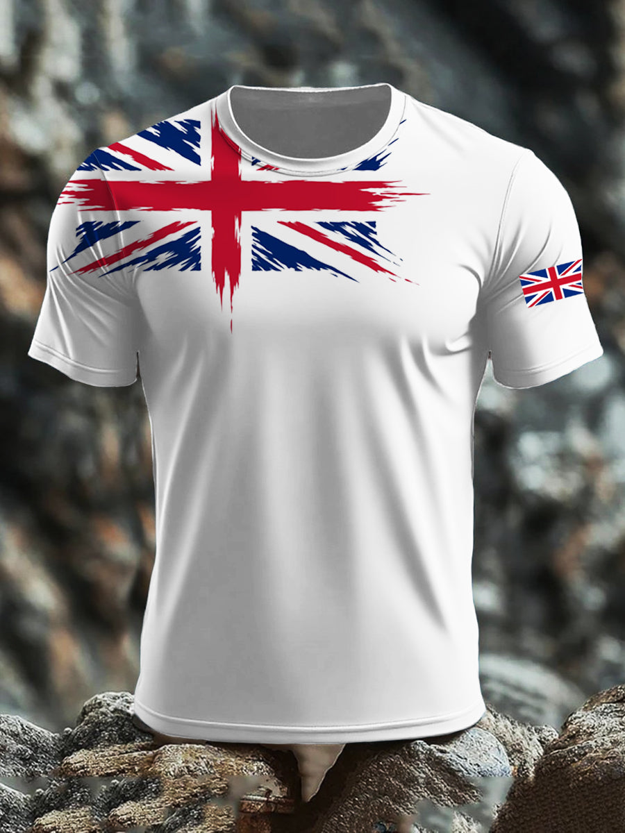 Men's UK Flag Printed T-shirt vetvanguards