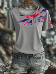 Women's British Short-Sleeved Printed T-shirt vetvanguards