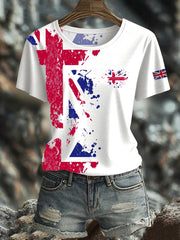Women's British Short-Sleeved Printed T-shirt vetvanguards