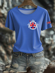 Women's British Short-Sleeved Printed T-shirt vetvanguards