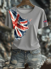 Women's British Short-Sleeved Printed T-shirt vetvanguards